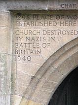 the inscription on the door