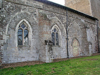 the old arcades of the nave