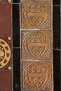 tiles in the chancel