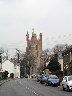 the knobbly tower of Cottenham church