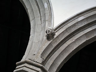 one of the splendid heads in the nave