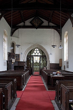 the nave looking east