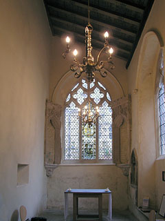 the small decorated south chapel