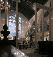 the cafe in the nave