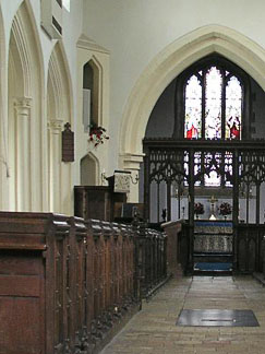the nave, rather well designed rood-stair entrances in Mark's opinion