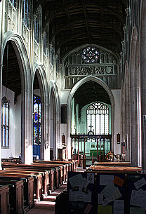 Burwell - the nave looking east
