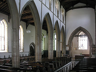 the arcade in the nave