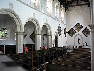 the nave looking west