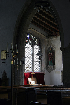 the east window of the south aisle