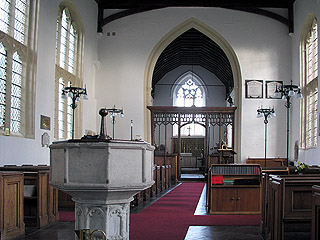 the view East from the font