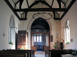 the view up the nave to the chancel