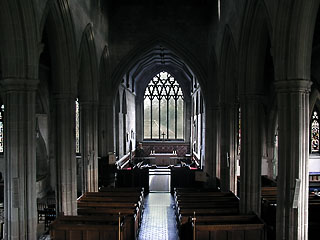 looking east from the organ gallery
