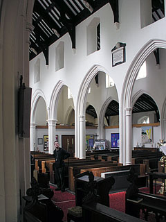 the nave arcade and an aisle beyond