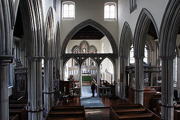 the nave looking east