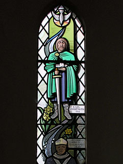 the Earl, in a commemorative window